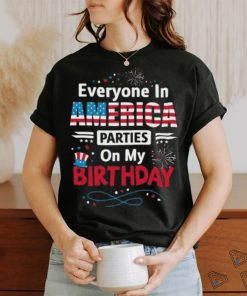 Born on 4th of July Birthday Shirt