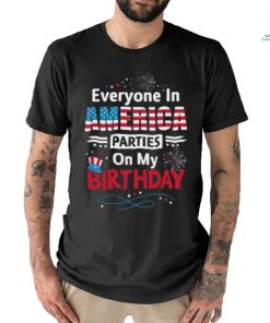 Born on 4th of July Birthday Shirt