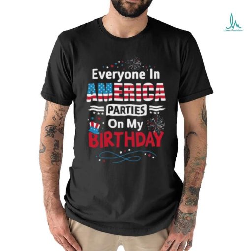Born on 4th of July Birthday Shirt