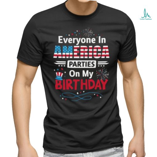 Born on 4th of July Birthday Shirt