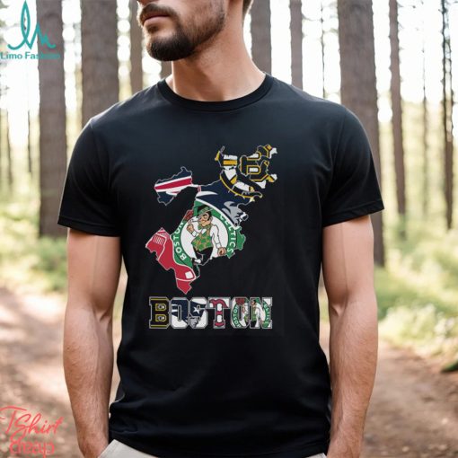 Boston Celtics Boston Bruins Red Sox New England Patriots Proud Of Boston T Shirt