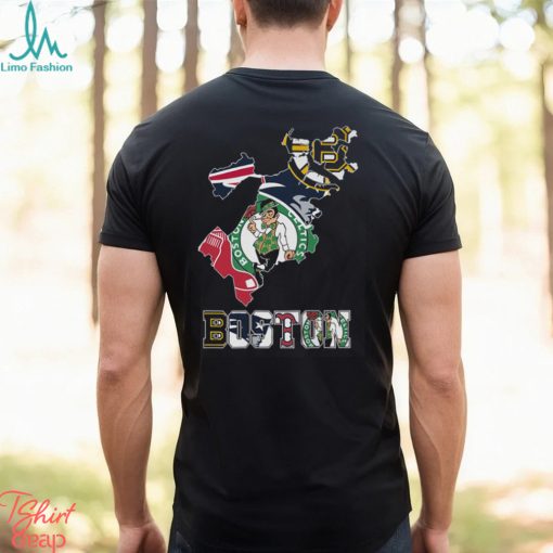 Boston Celtics Boston Bruins Red Sox New England Patriots Proud Of Boston T Shirt