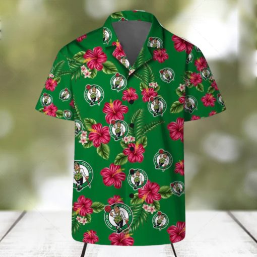 Boston Celtics Cute Flower Hibiscus Tropical Hawaiian Shirt And Shorts