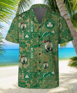 Boston Celtics NBA Team Floral Pattern Hawaiian Shirts And Beach Shorts