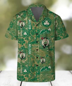 Boston Celtics NBA Team Floral Pattern Hawaiian Shirts And Beach Shorts