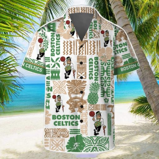 Boston Celtics National Basketball Association NBA Fans Hawaiian Shirt And Shorts