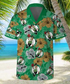 Boston Celtics Team NBA Hawaii Set Hawaiian Shirt And Beach Short For Fans