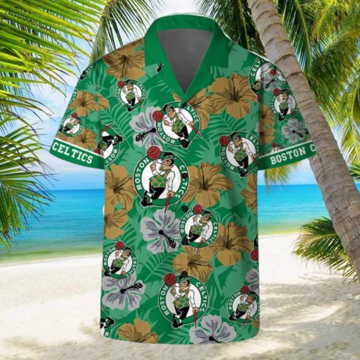 Boston Celtics Team NBA Hawaii Set Hawaiian Shirt And Beach Short For Fans