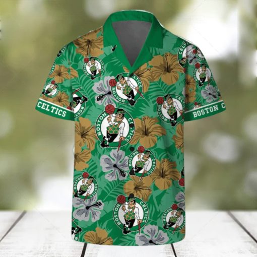 Boston Celtics Team NBA Hawaii Set Hawaiian Shirt And Beach Short For Fans