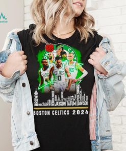 Boston Celtics basketball 2023 City Player Names fan shirt