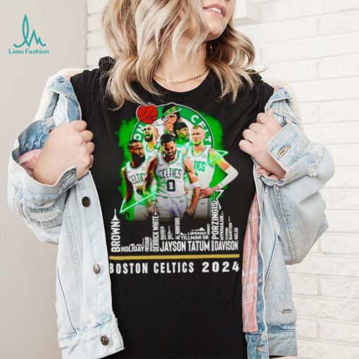 Boston Celtics basketball 2023 City Player Names fan shirt