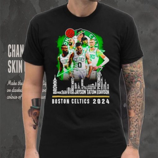 Boston Celtics basketball 2023 City Player Names fan shirt