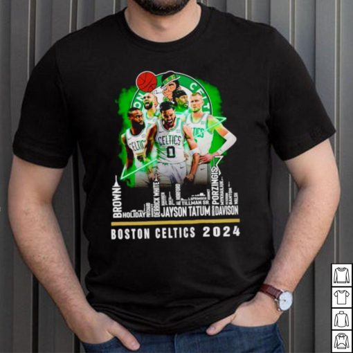 Boston Celtics basketball 2023 City Player Names fan shirt