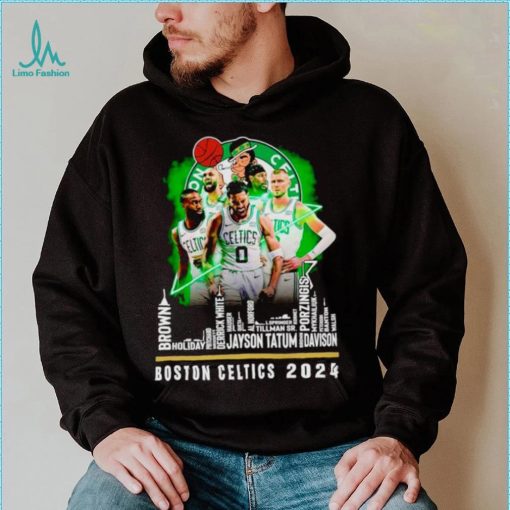 Boston Celtics basketball 2023 City Player Names fan shirt