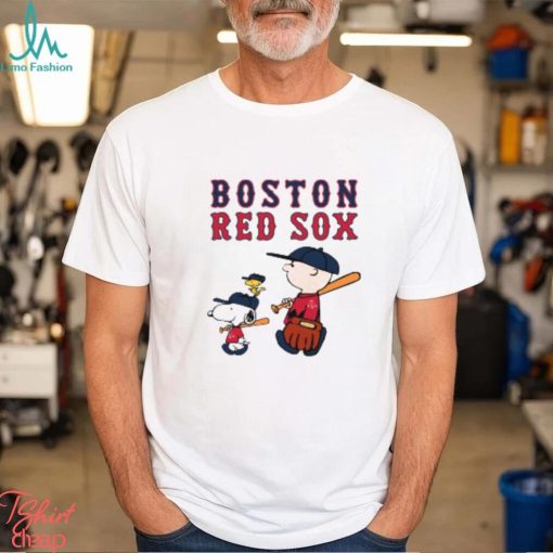 Boston Red Sox Let’s Play Baseball Together Snoopy MLB Shirt