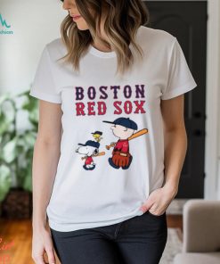 Boston Red Sox Let's Play Baseball Together Snoopy MLB Shirt