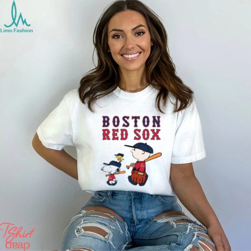 Boston Red Sox Let’s Play Baseball Together Snoopy MLB Shirt