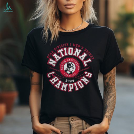 Boston University Terriers Men’s Hockey 2024 National Champions Tee Shirt