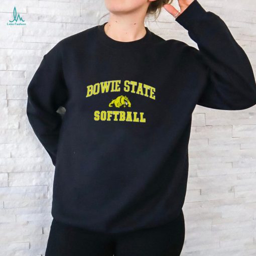 Bowie State Bulldogs Arch Softball Performance T Shirt