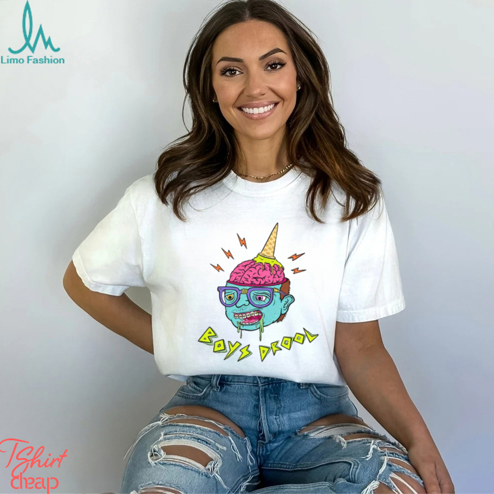 Boys Drool Ice Cream Brain T Shirt Boys Drool Ice Cream Brain T Shirt