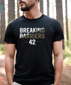 Breaking Barriers 42 Women's V Neck T Shirt