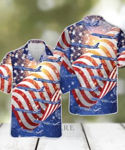 Breeze Airways A220 300, 4th Of July 3D Printed Aloha Hawaiian Shirt