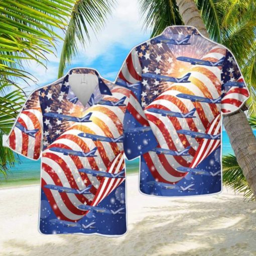 Breeze Airways A220 300, 4th Of July 3D Printed Aloha Hawaiian Shirt