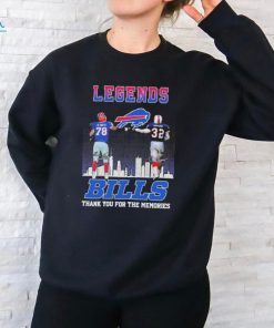 Buffalo Bills Legends Bruce Smith O. J. Simpson Thank You For The Memories T Shirt