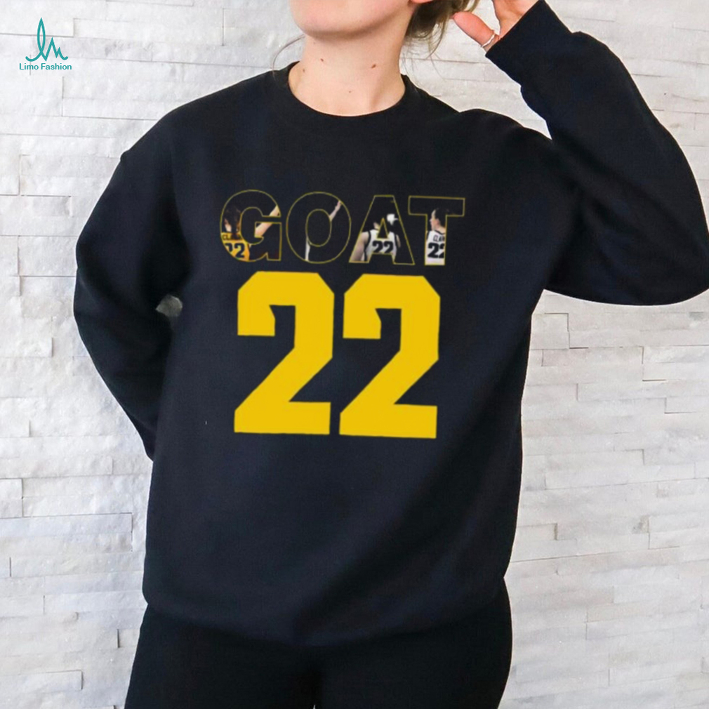 Caitlin Clark Goat 22 3 4 Sleeve Raglan shirt Caitlin Clark Goat 22 3 4 Sleeve Raglan shirt