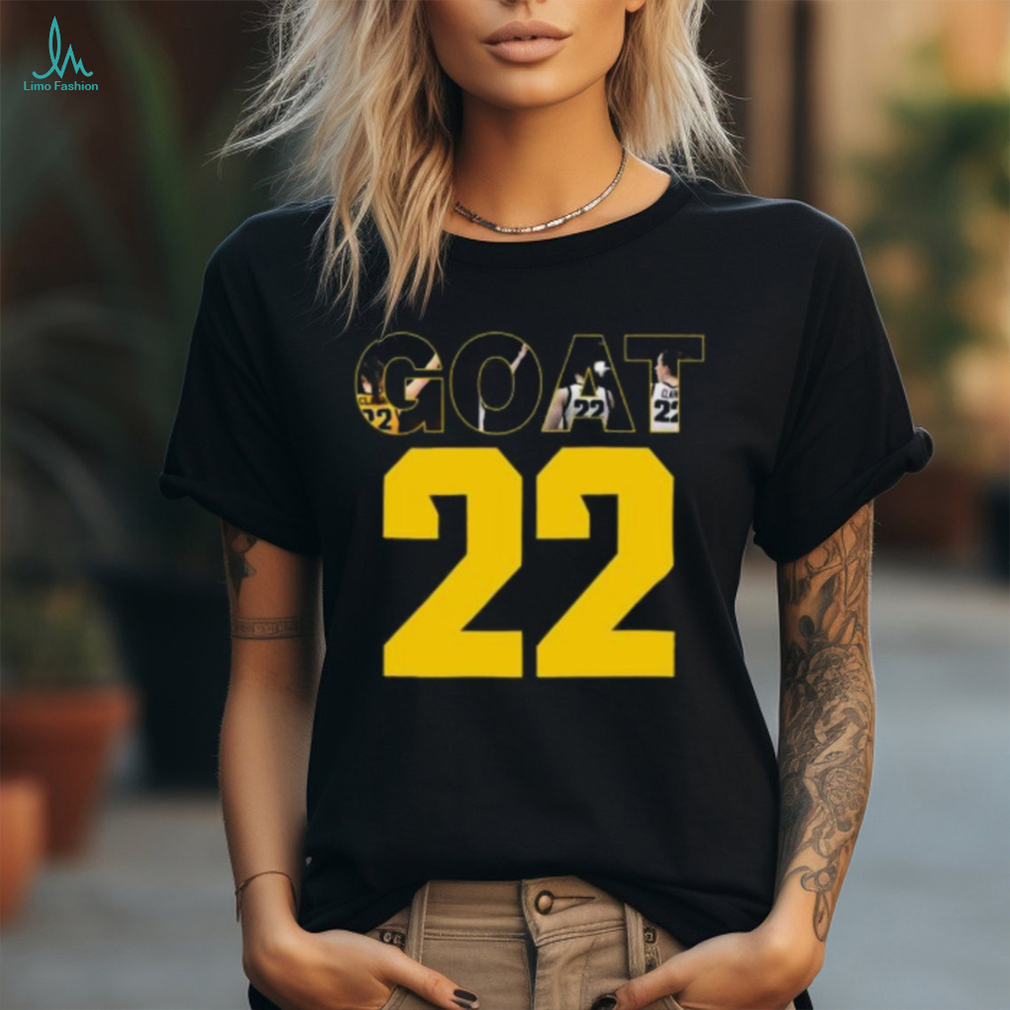 Caitlin Clark Goat 22 3 4 Sleeve Raglan shirt Caitlin Clark Goat 22 3 4 Sleeve Raglan shirt