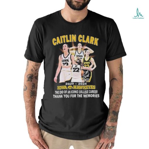 Caitlin Clarks Iowa Hawkeyes 2020 2024 Thank You For The Memories T Shirt