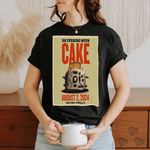 Cake August 2 2024 Wolf Trap Vienna VA Poster shirt