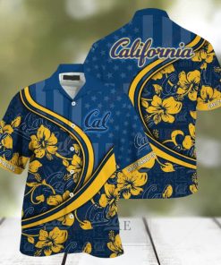 California Golden Bears US Flag Summer Aloha Shirt, NCAA Hawaiian