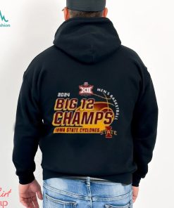 Cardinal Iowa State Cyclones 2024 Big 12 Men’s Basketball Conference Tournament Champions Locker Room Shirt