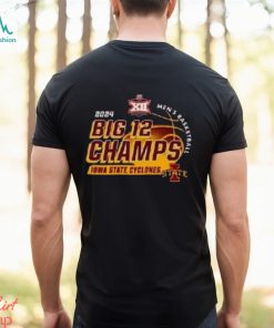 Cardinal Iowa State Cyclones 2024 Big 12 Men’s Basketball Conference Tournament Champions Locker Room Shirt