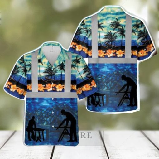 Carpenter Tropical Hawaiian Shirt Summer Holiday Gift