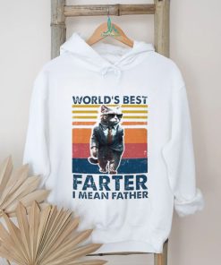 Cat Dad worlds best farter I mean father retro shirt