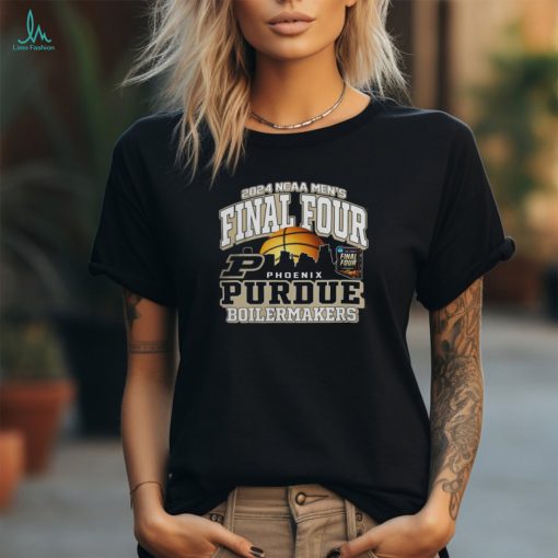 Champion Purdue Boilermakers Black 2024 Final Four Desert Ball Short Sleeve T Shirt
