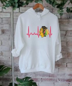 Chicago Blackhawks Heartbeat T Shirt, Heartbeat Hockey 2024 Shirt