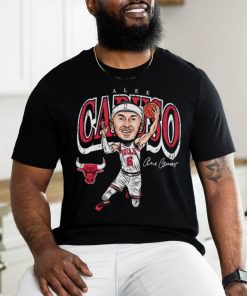 Chicago Bulls Alex Caruso cartoon signature shirt