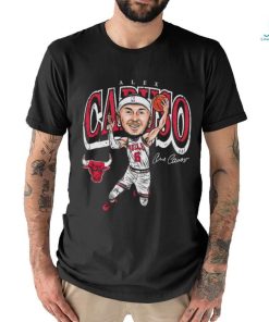Chicago Bulls Alex Caruso cartoon signature shirt
