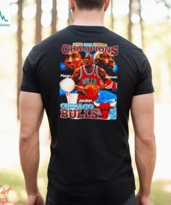 Chicago Bulls Michael Jordan Pippen Rodman 1996 NBA world champions shirt