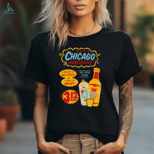 Chicago Handshake Sign Painting Zip Up shirt