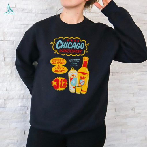 Chicago Handshake Sign Painting Zip Up shirt