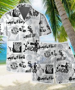 Chicago White Sox MLB Team Logo Street Style Design Hawaiian Shirt & Short