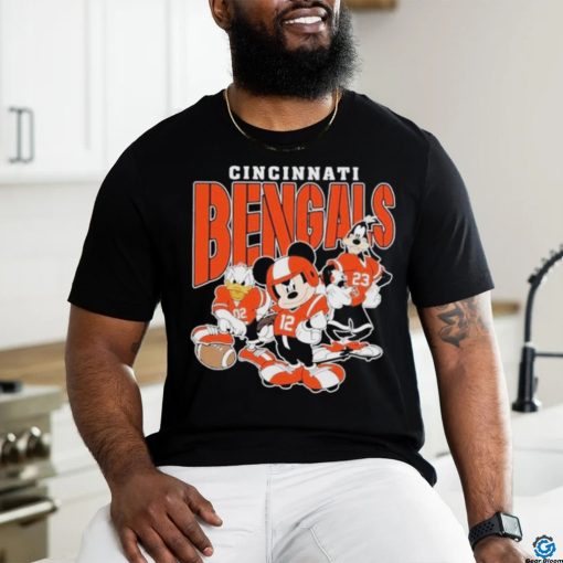 Cincinnati Bengals Mickey Donald Duck And Goofy Football Team 2024 T shirt