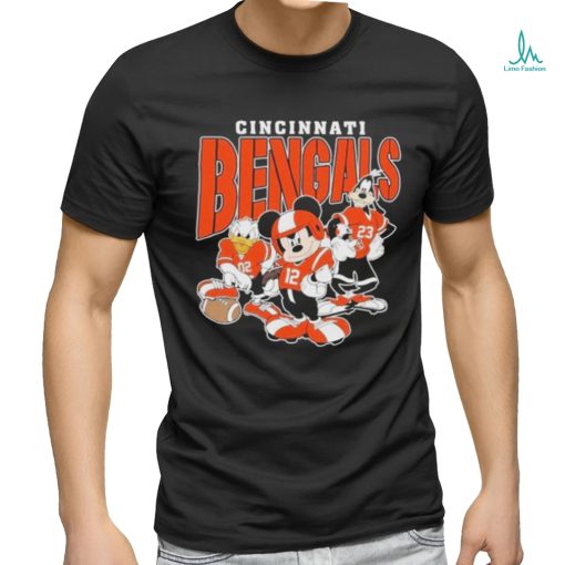Cincinnati Bengals Mickey Donald Duck And Goofy Football Team 2024 T shirt
