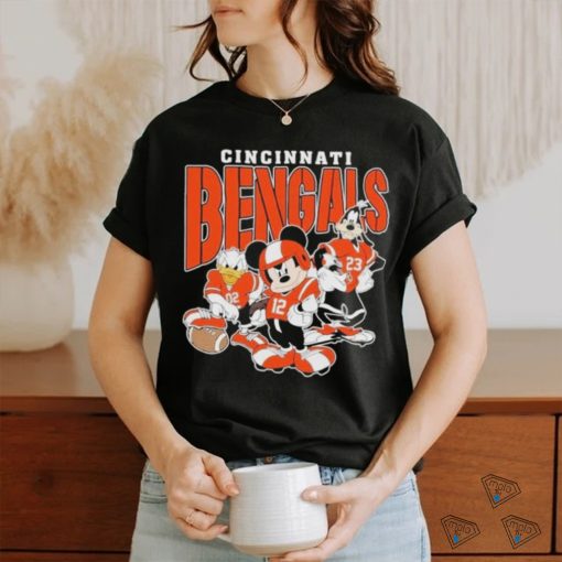 Cincinnati Bengals Mickey Donald Duck And Goofy Football Team 2024 T shirt