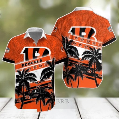 Cincinnati Bengals NFL Hawaiian Shirt Palm Trees Pattern New Design For Fans