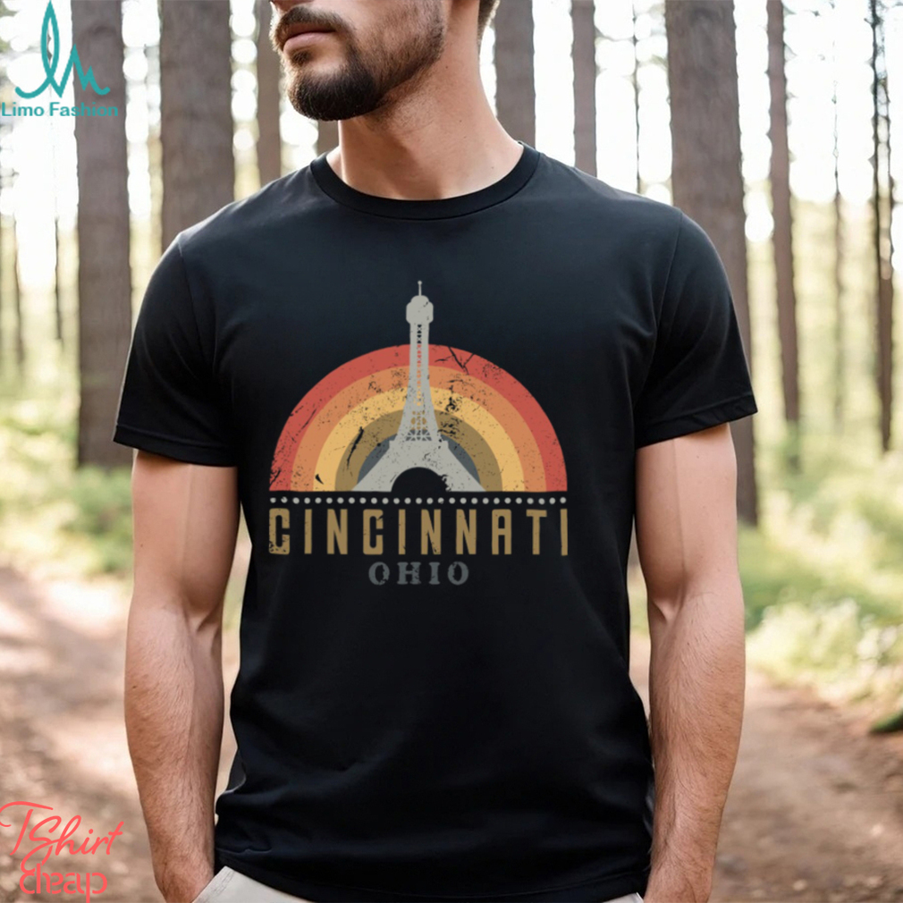 Cincinnati Eiffel Tower Tee Shirt Cincinnati Eiffel Tower Tee Shirt